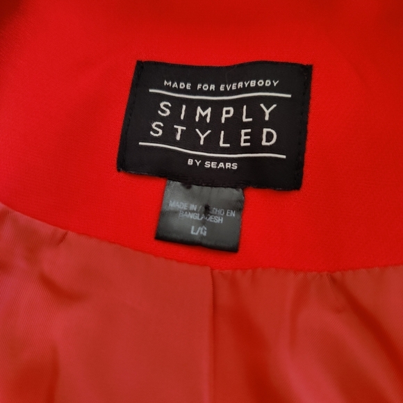 Simply Styled Orange Blazer / Size Large - Picture 5 of 5